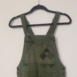 NWT Free People Green Overalls